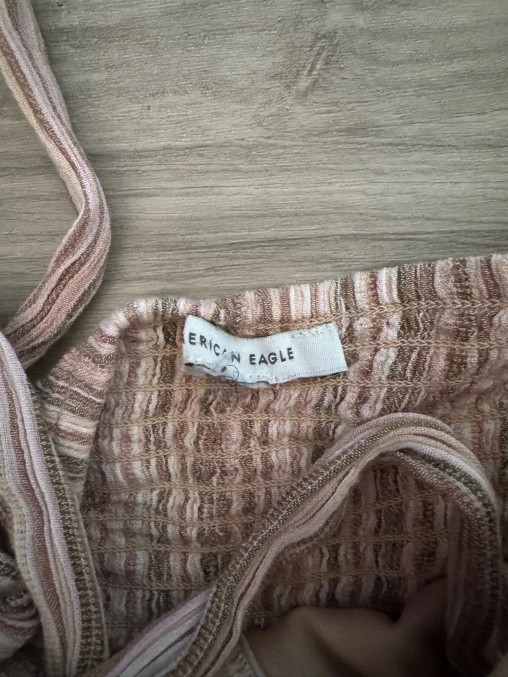 Striped Linen-Blend Halter Jumpsuit - Picture 2 of 2
